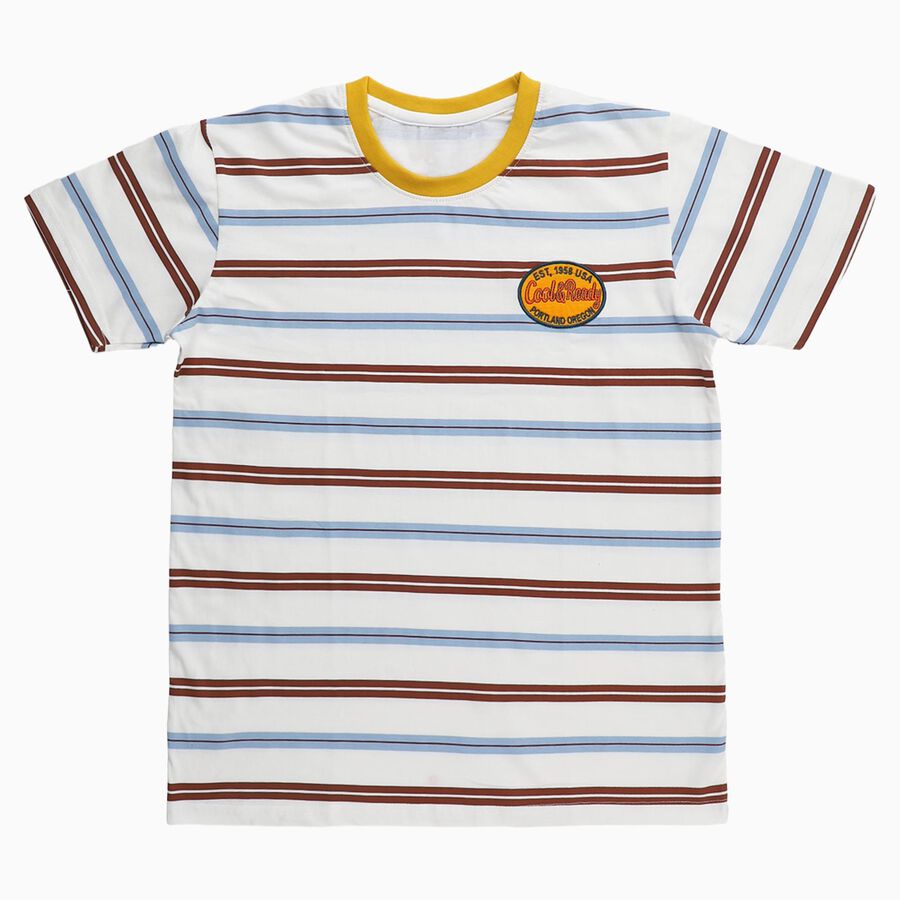 Boys' Half Sleeves T-Shirt, सफ़ेद, large image number null