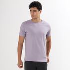 Men's 100% Cotton Round Neck Half Sleeves T-Shirt , Lilac, small image number null