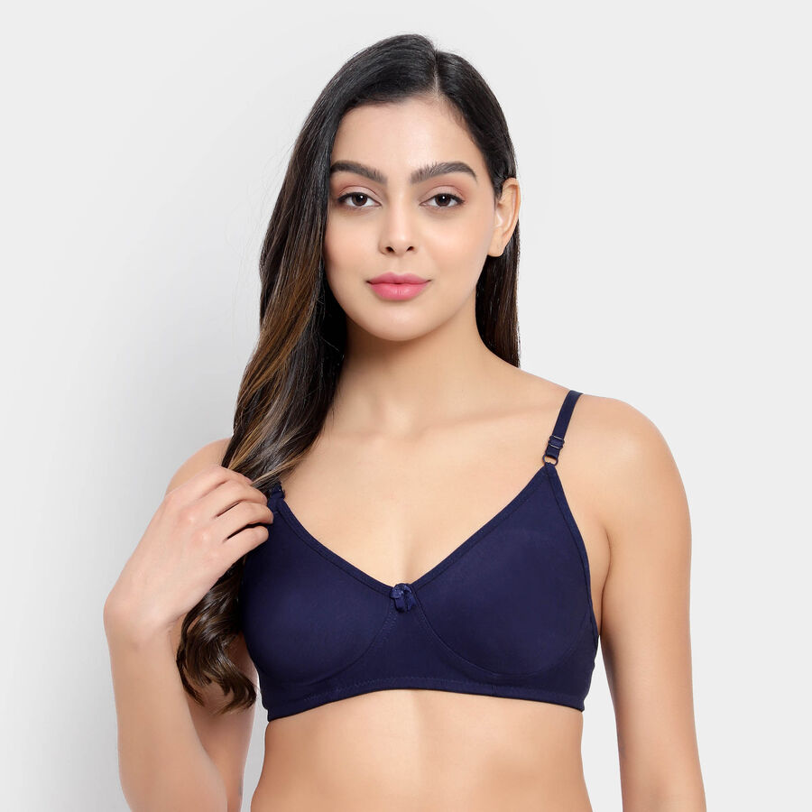 Solid Bra, नेवी ब्लू, large image number null