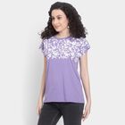 Ladies' Round Neck T-Shirt , Purple, small image number null