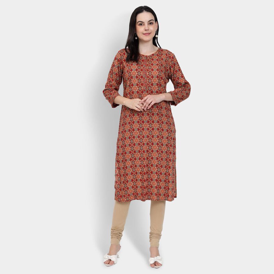Ladies' Kurta, मरून, large image number null