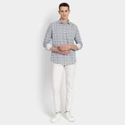Men's 100% Cotton Casual Shirt, सफ़ेद, small image number null