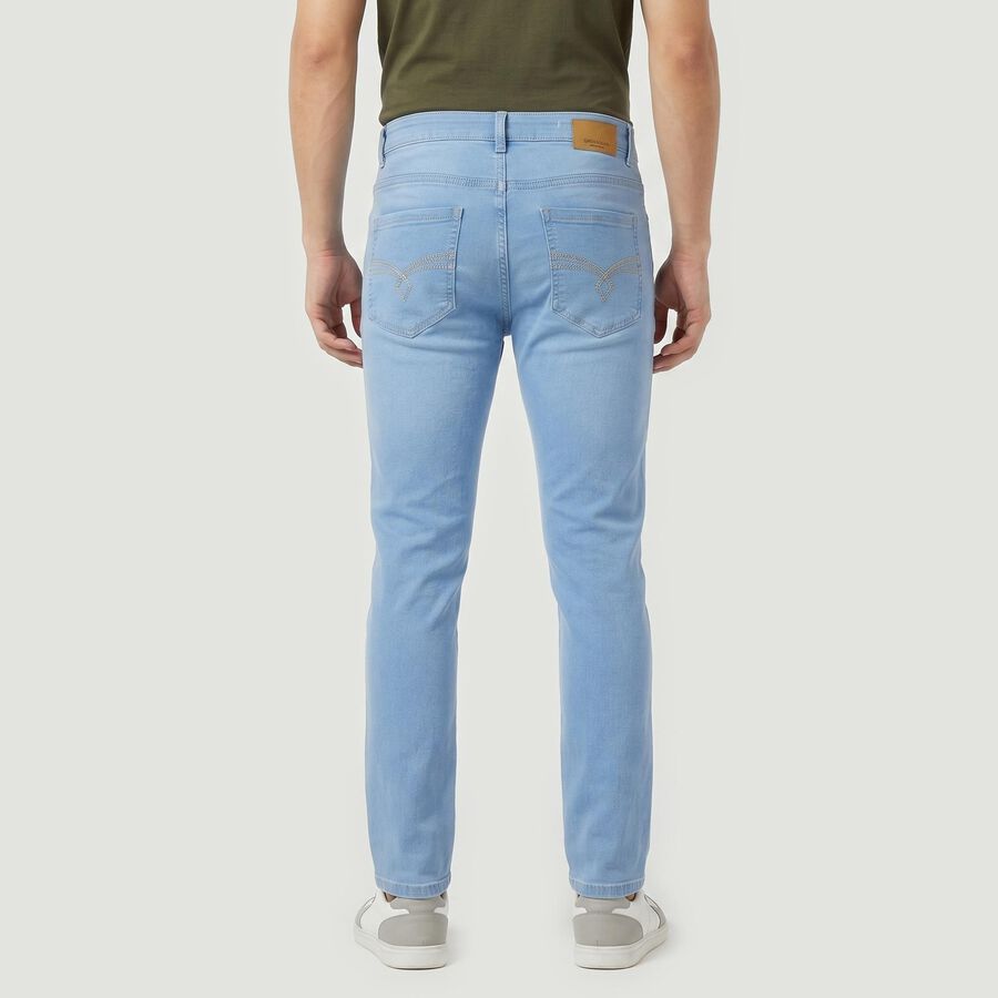Men's Light Blue Slim Fit Classic 5-Pocket Jeans, Ice Blue, large
