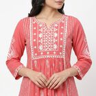 Women's Light Pink Floral Printed Ethnic Set, Light Pink, small