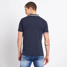 Cut & Sew Henley T-Shirt, Navy Blue, small image number null