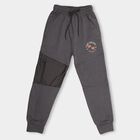 Boys' Charcoal Grey Jogger Pyjama With Adventure Print, Dark Grey, small image number null