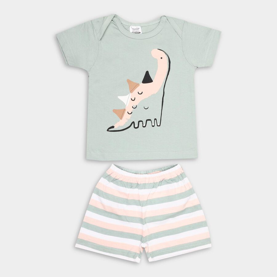 Infants' 100% Cotton Baba Suit , हल्का हरा, large image number null