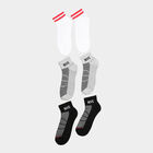 Cotton Spandex Jacquard Socks, White, small image number null