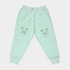 Infants' Mint Green Regular Fit Hippo Printed Pyjama, Light Green, small
