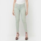 Overdyed High Rise Skinny Jeans, Green, small image number null