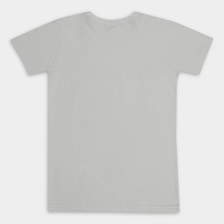 Boys' 100% Cotton Half Sleeves T-Shirt , Light Blue, large image number null