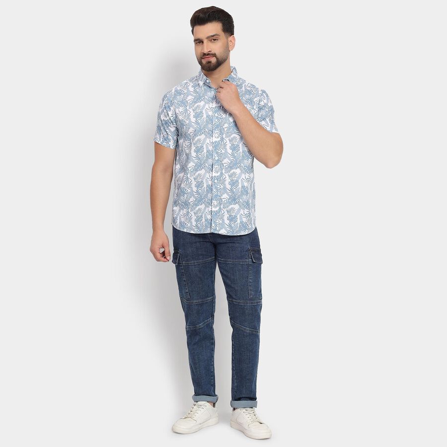 Men's 100% Cotton Casual Shirt , हल्का नीला, large image number null