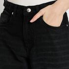 Ladies' 100% Cotton Jeans , Black, small image number null