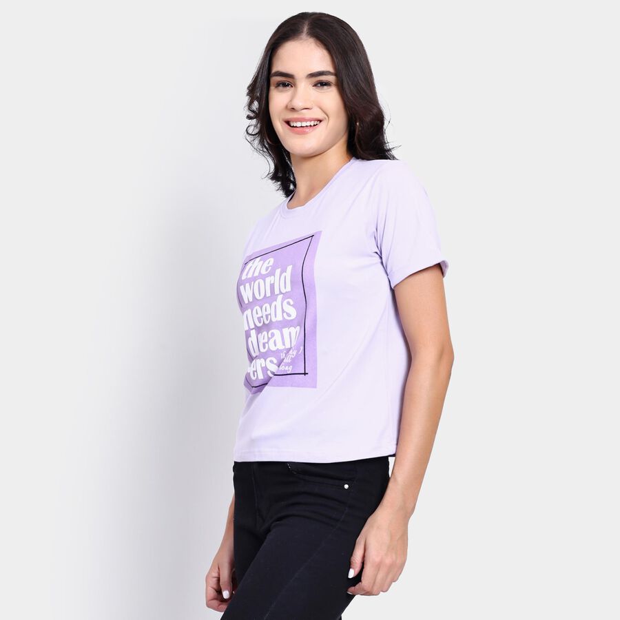 Ladies' Round Neck T-Shirt , Lilac, large image number null