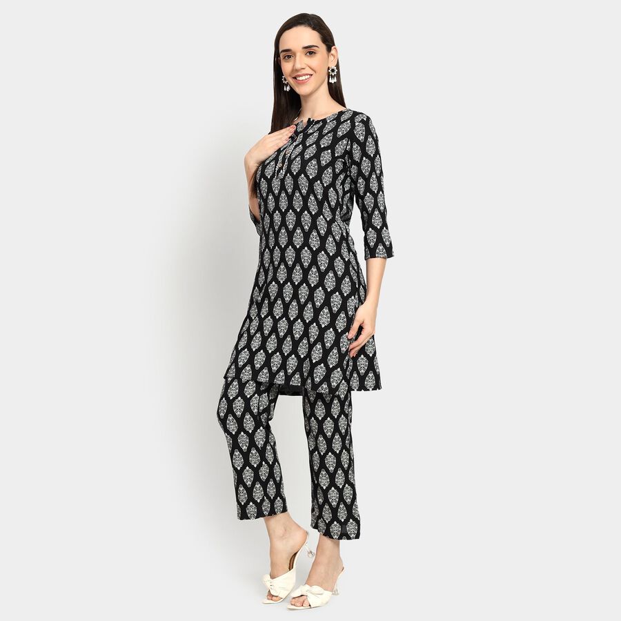 Ladies' Ethnic Set, Black, large image number null
