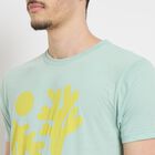 Men's Round Neck Half Sleeves T-Shirt , Aqua, small image number null
