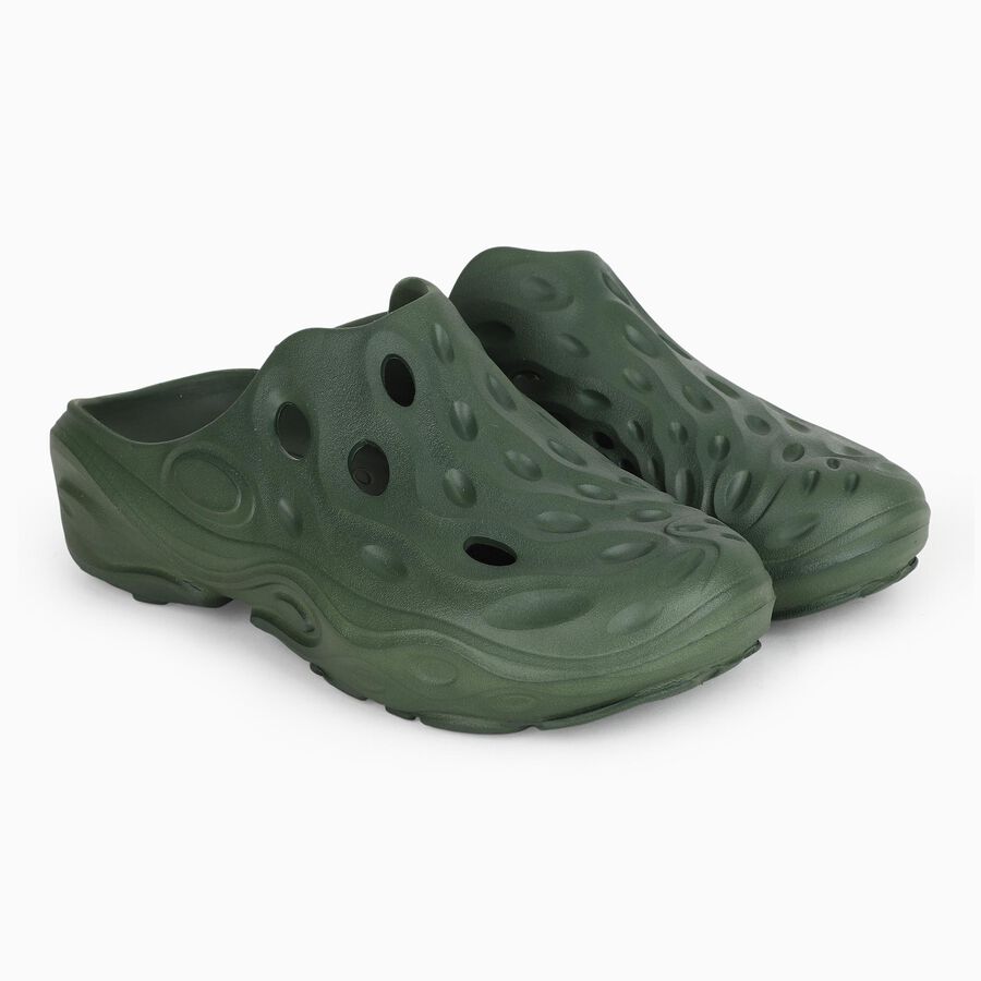 Men's Slipper, Olive, large