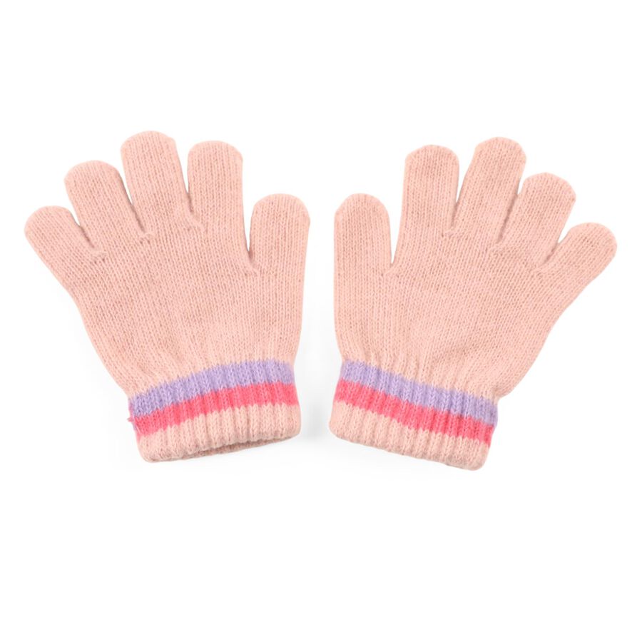 Girls' Gloves, Lilac, large image number null