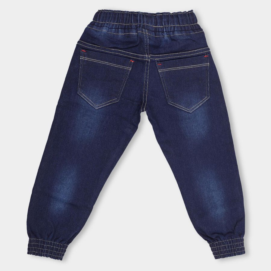 Boys' Deep Indigo Slim Fit Jogger Jeans, Dark Blue, large image number null
