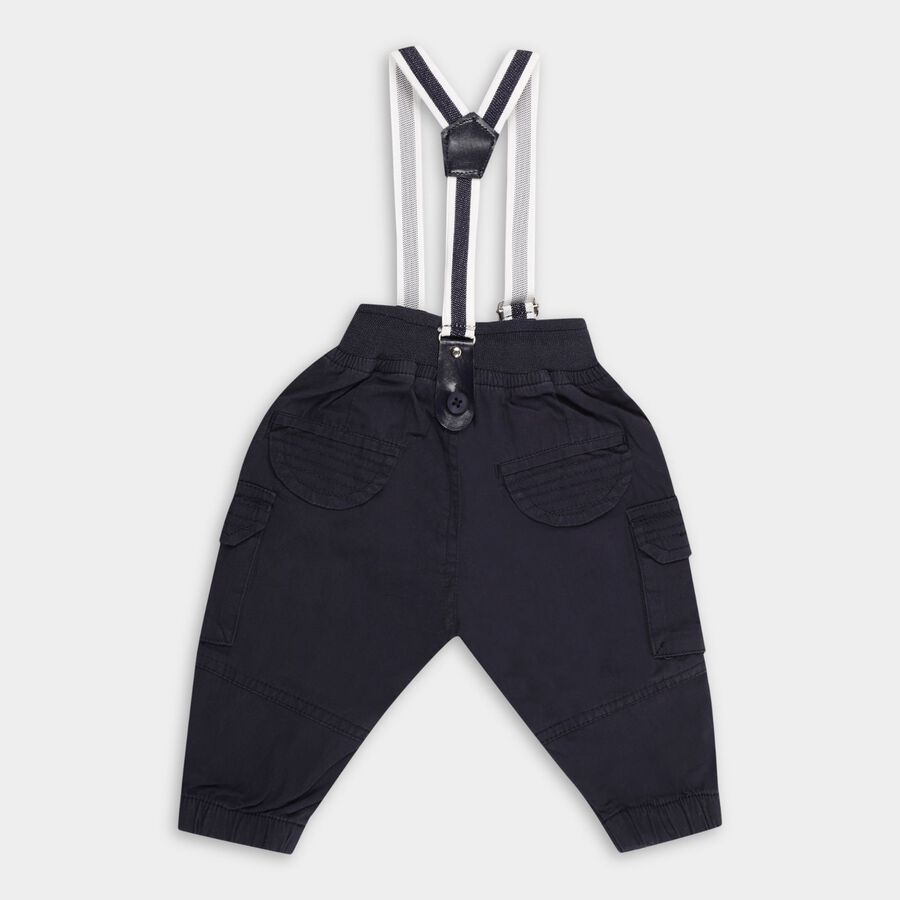 Infants'100% Cotton Cotton Trousers, नेवी ब्लू, large image number null