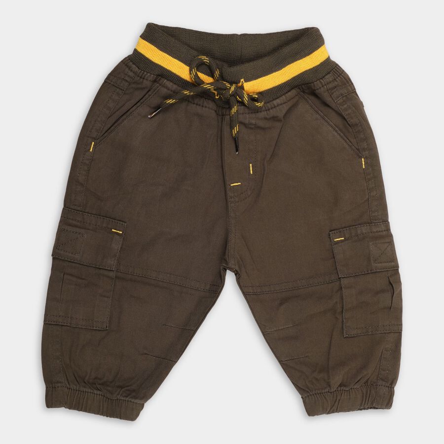 Infants'100% Cotton Cotton Trousers, Olive, large image number null