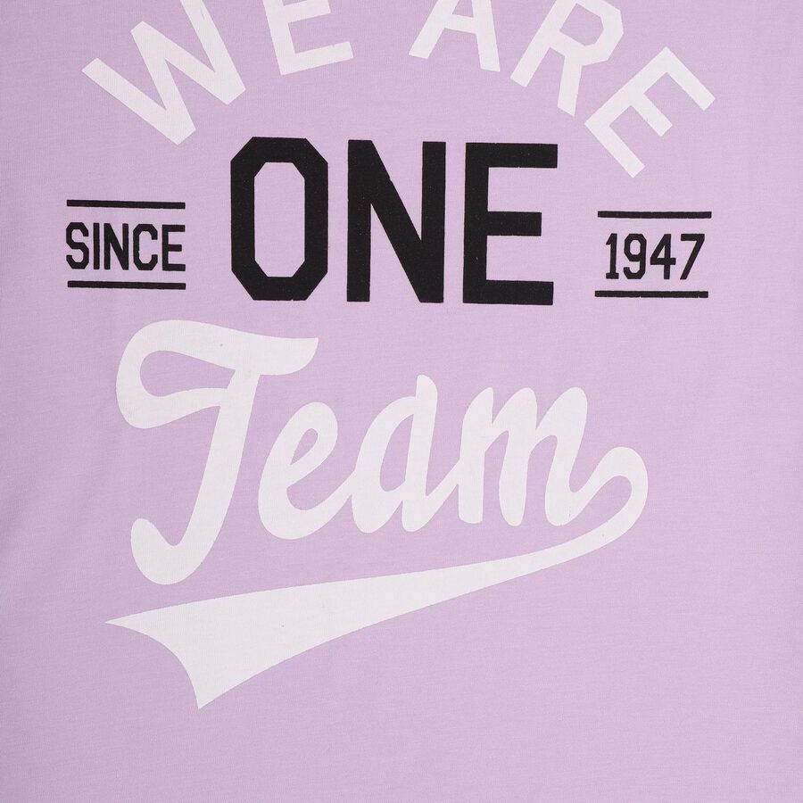 Boys' Half Sleeves T-Shirt , Lilac, large image number null
