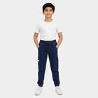 Boys' Light Blue Slim Fit Washed Jeans, मध्यम नीला, small