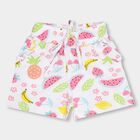 Girls' 100% Cotton Pull Ups Shorts , सफ़ेद, small image number null