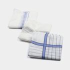 Men's Light Blue Checked Pack of 3 Handkerchief, Light Blue, small