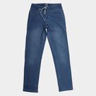 Boys Blue Slim Fit Jeans, Mid Blue, small