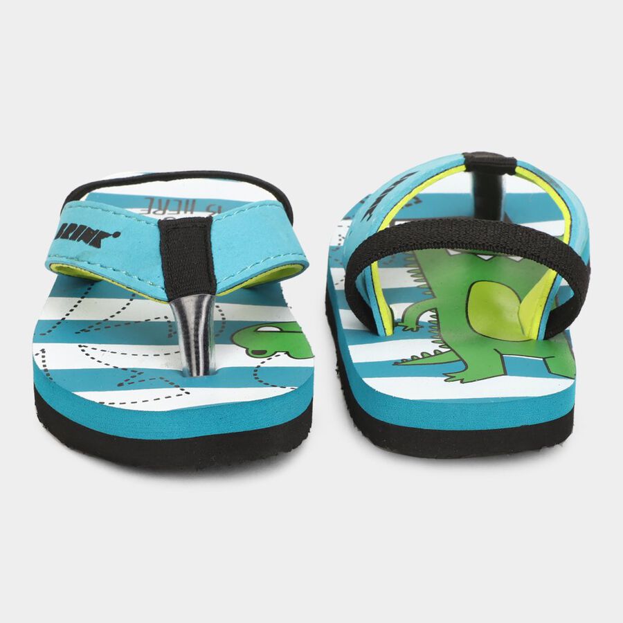 Kids Printed Slippers, फिरोज़ी, large image number null