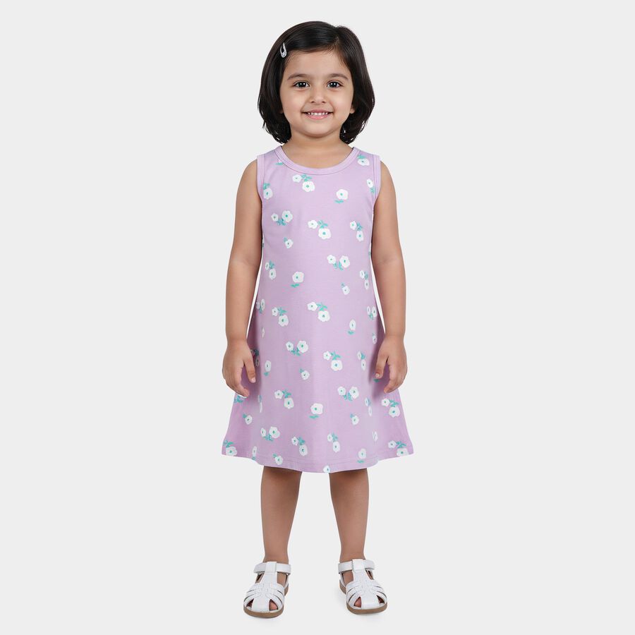 Girls' Frock, Lilac, large