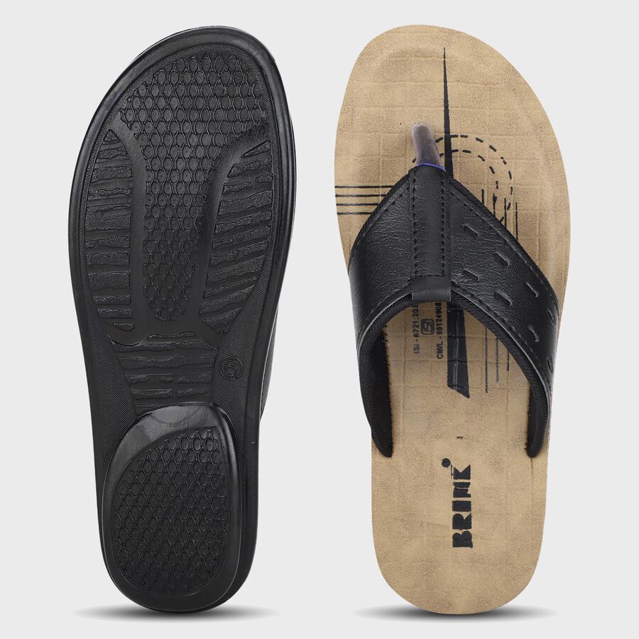 Men's Sandal, काला, large