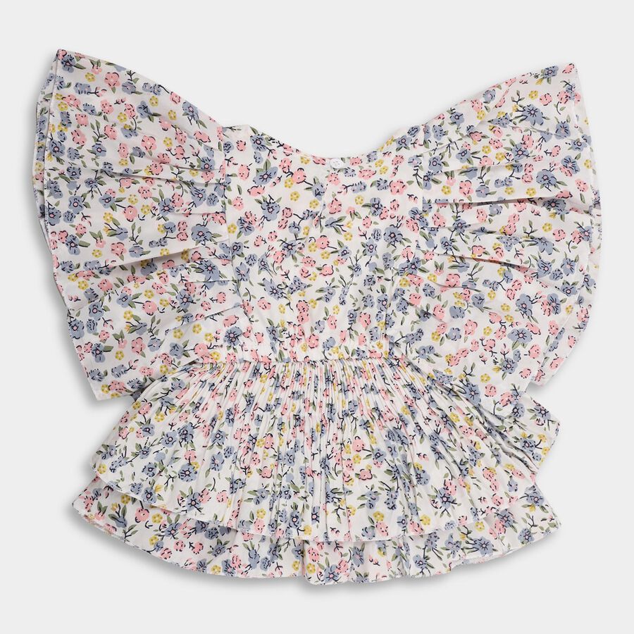Girls' T-Shirt , सफ़ेद, large image number null