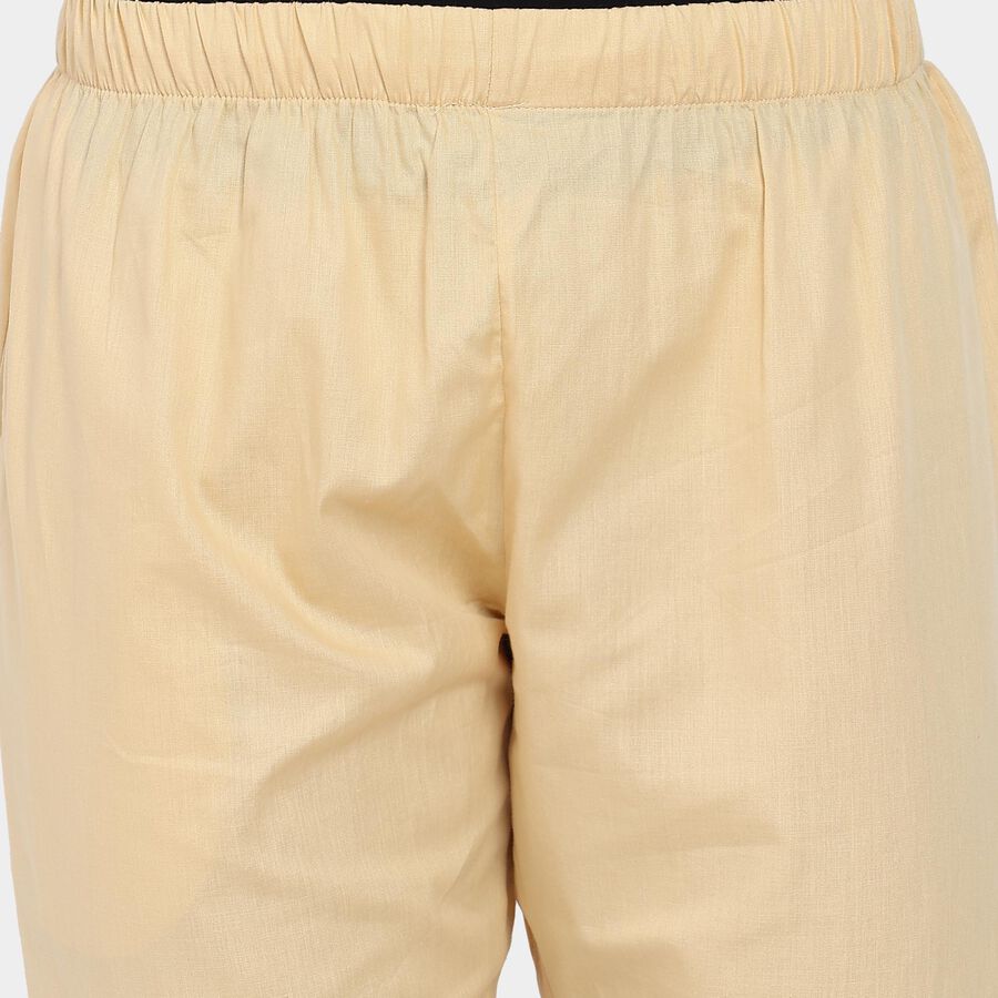 Ladies' 100% Cotton Palazzos, गहरा पीला, large image number null