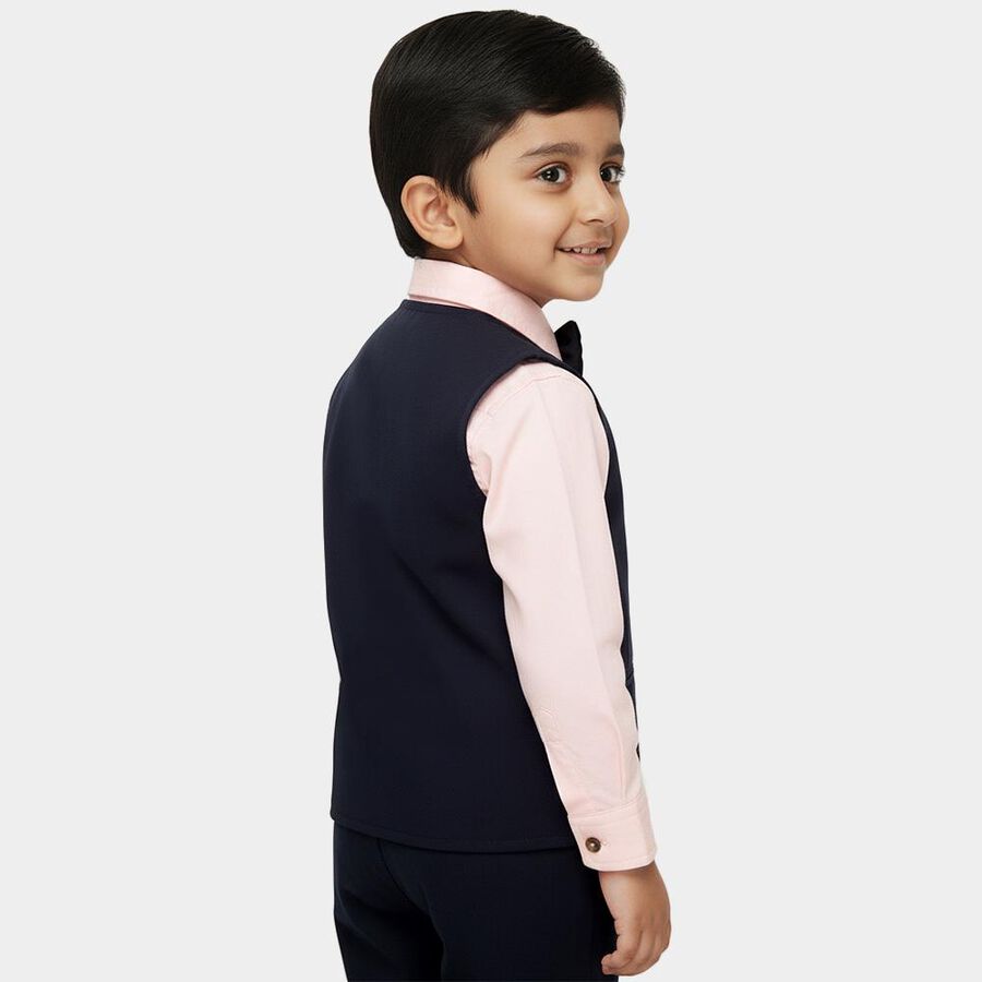 Boys Soft Pink Cotton Button Down Classic Shirt, Pink, large image number null