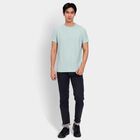Men's Round Neck Half Sleeves T-Shirt, Aqua, small image number null