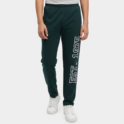 Boys' Dark Green Regular Fit Space Printed Pyjama