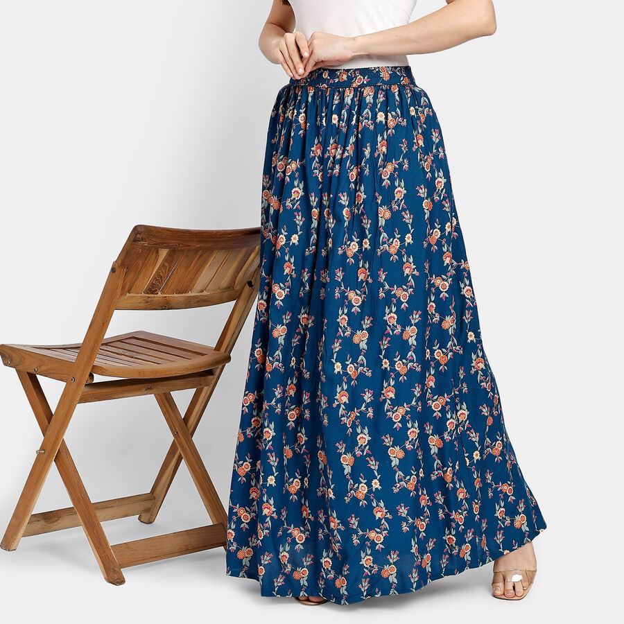 Ladies' Lehenga Skirt, टील ब्लू, large image number null