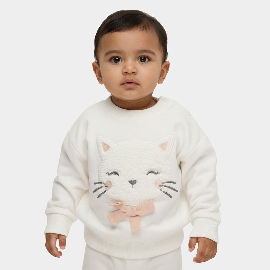 Infants' Sweatshirt, ऑफ व्हाइट, large image number null