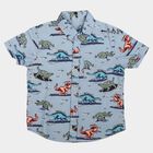 Boys' Light Blue Cotton Regular Fit Casual Shirt, हल्का नीला, small