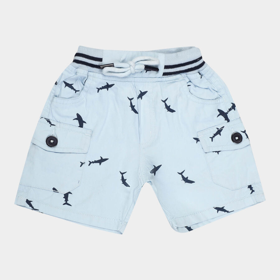 Boys Cotton Bermuda, Light Blue, large image number null