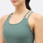 Ladies' Padded Sports Bra, Dark Green, small image number null