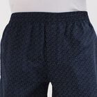 Men's 100% Cotton Boxers, नेवी ब्लू, small