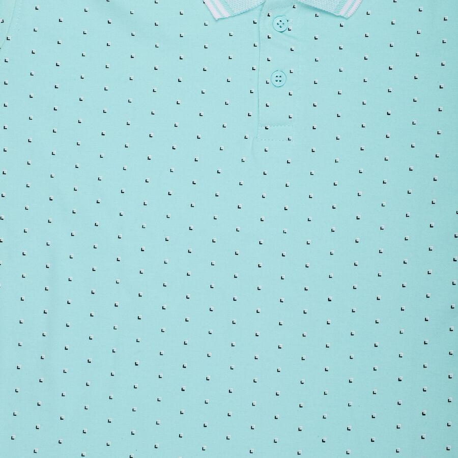 Boys Light Green Round Neck Casual T-Shirt, Light Green, large