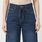 Women's Navy Blue Regular Fit Classic Jeans, Dark Blue, small