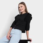 Ladies'  Crop  Top, काला, small image number null