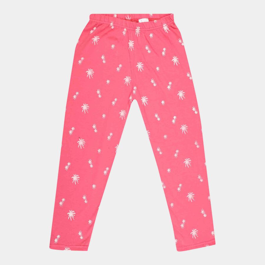 Girls Printed Pyjama, गुलाबी, large image number null