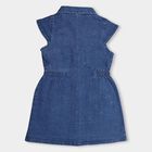 Girls' Frock, मध्यम नीला, small image number null