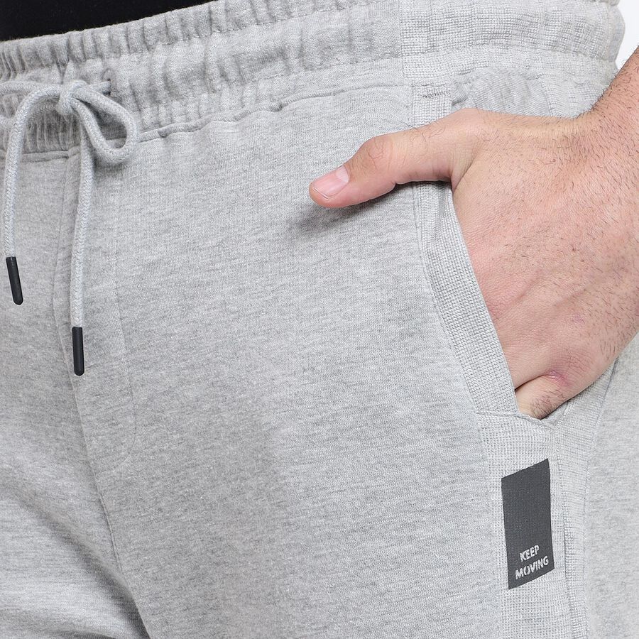 Men's Track Pants , Melange Mid Grey, large image number null
